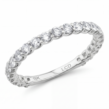 Prong Setting Three Quarter Eternity Diamonds Rings