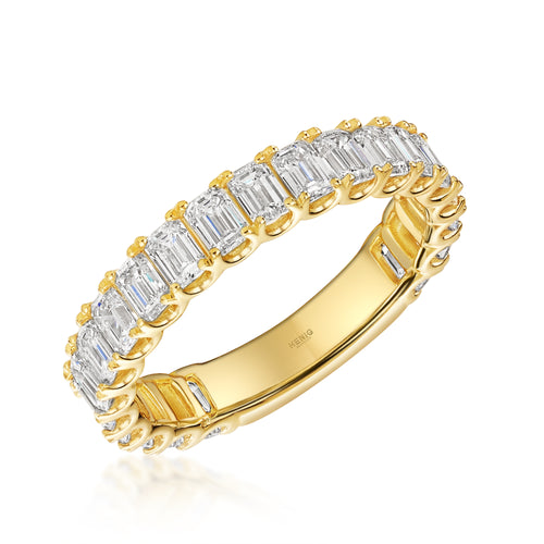 Prong Setting Three Quarter Eternity Diamond Ring