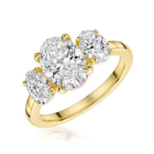 Talon Setting Three stone Ring Diamonds Rings