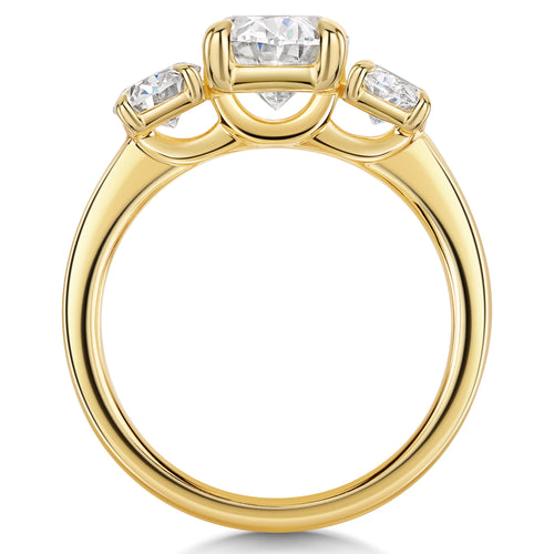 Talon Setting Three stone Ring Diamonds Rings