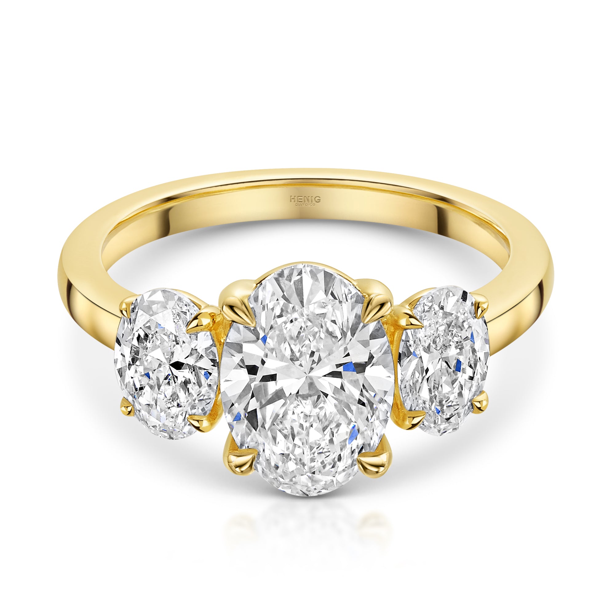 Talon Setting Three stone Ring Diamonds Rings