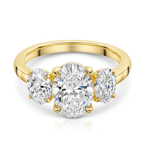 Talon Setting Three stone Ring Diamonds Rings