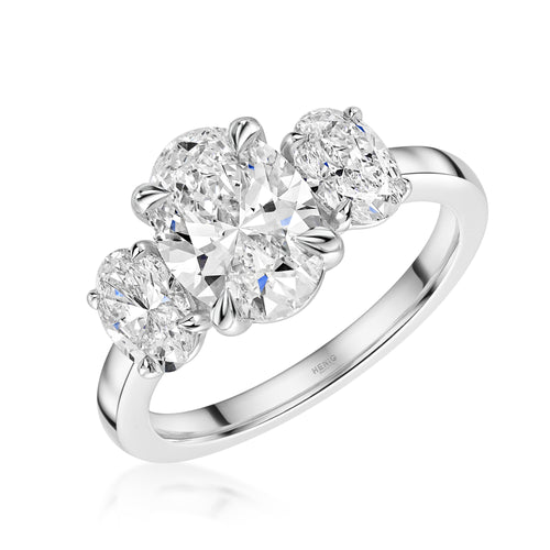 Talon Setting Three stone Ring Diamonds Rings