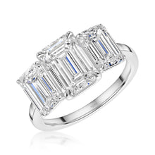 Talon Setting Three Stone Ring Diamonds Rings