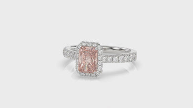 Talon Setting Halo Diamonds Rings