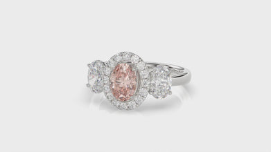 Talon Setting Halo Diamonds Rings