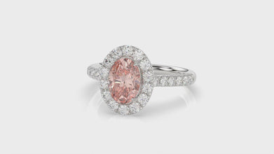 Talon Setting Halo Diamonds Rings