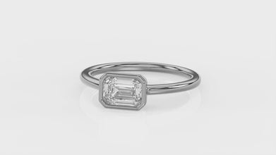 Bezel Setting Solitaire Diamonds Rings